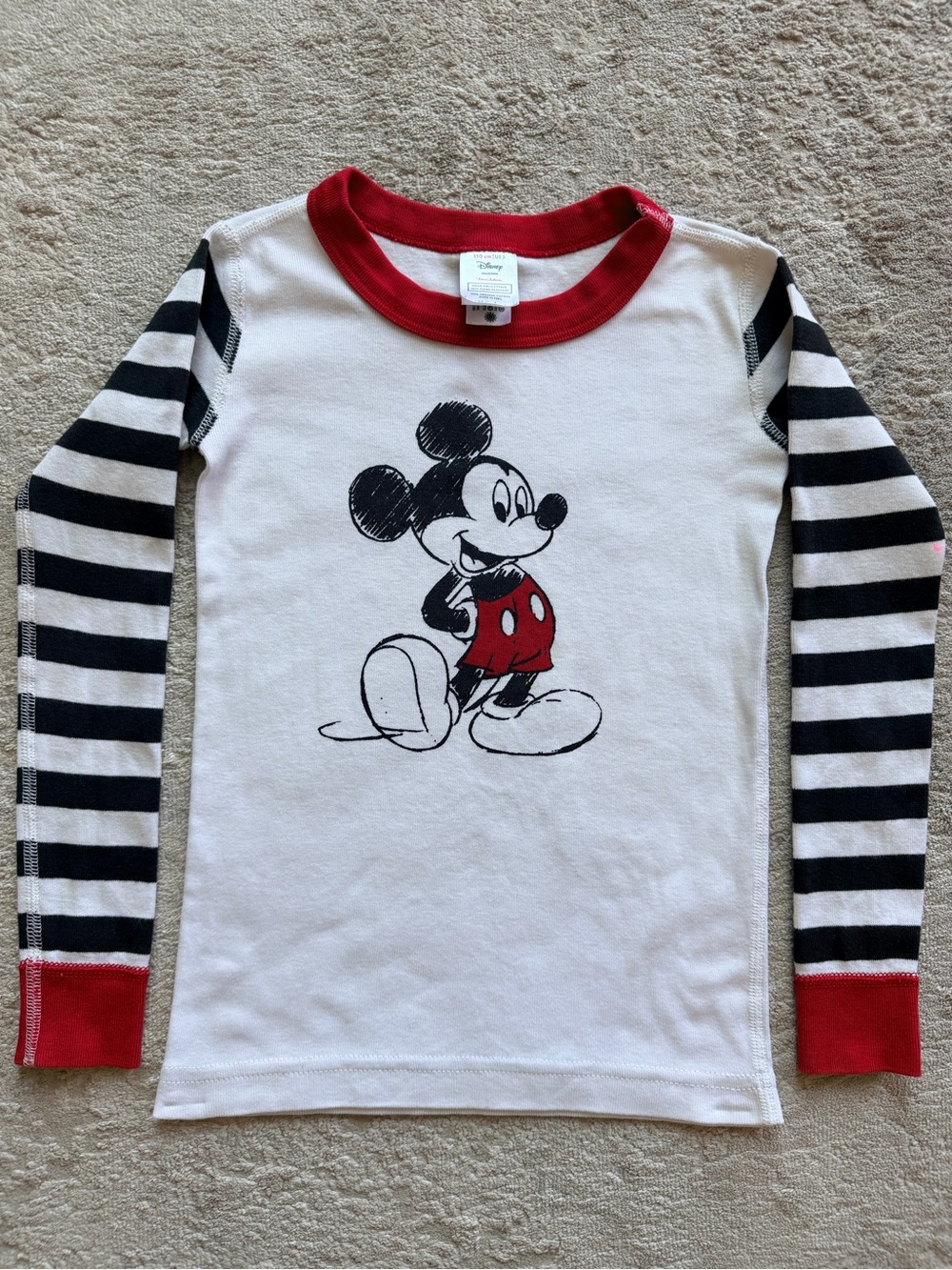 Disney x Hanna Andersson Mickey Mouse Pajama Top Size 5